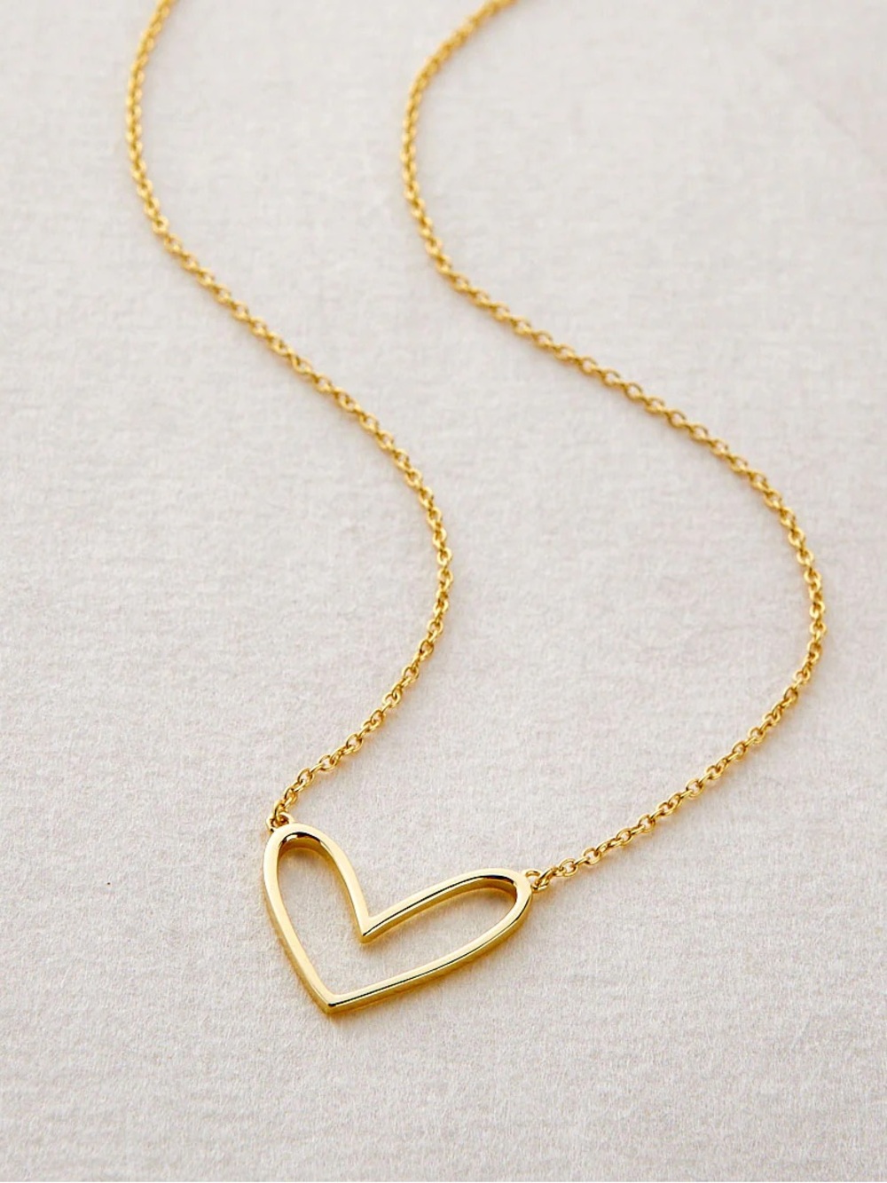Rachel Zoe Heart Scribble Necklace